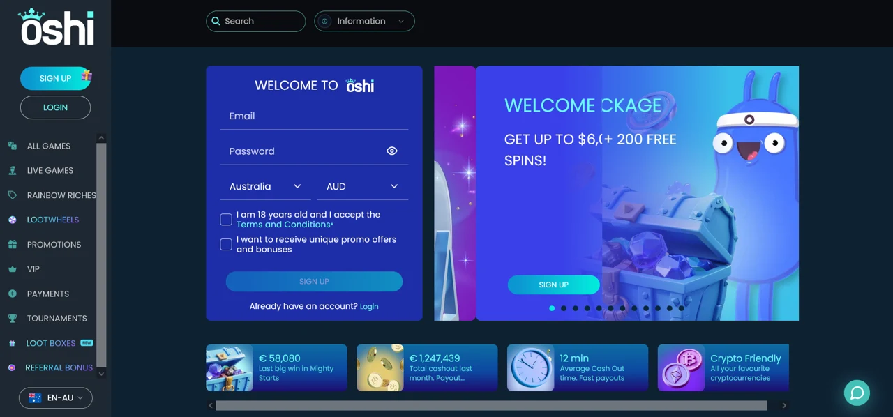 Oshi screenshot 1