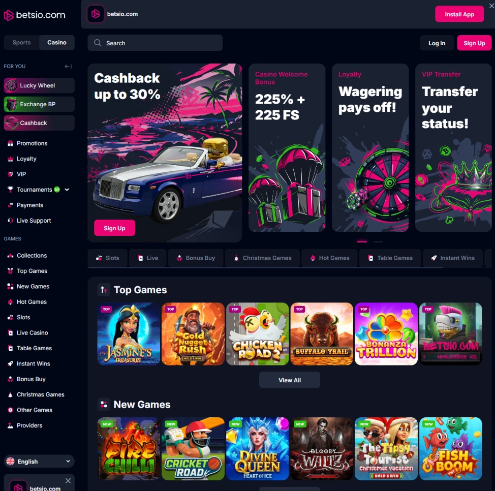 Betsio screenshot 2